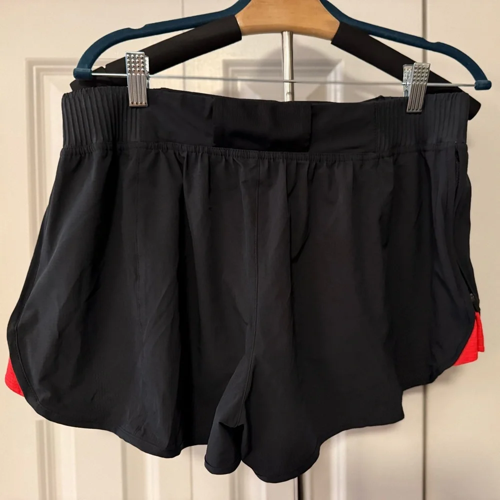 Nike NEW Running Division Black Shorts with Red Highlights NWT Size Large (L)